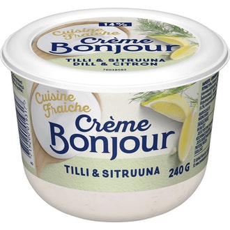 Creme Bonjour Cuisine fraiche 240g tilli&sitruuna