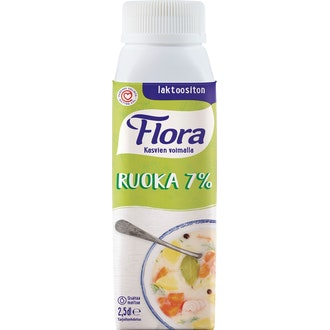 Flora Ruoka 7% 2,5dl laktoositon