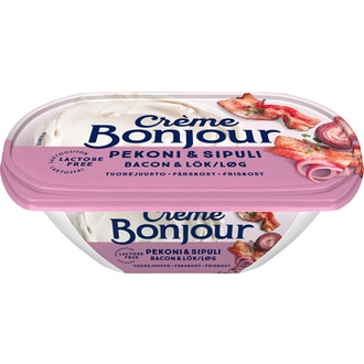 Crème Bonjour 200g tuorejuusto Pekoni & Sipuli laktoositon