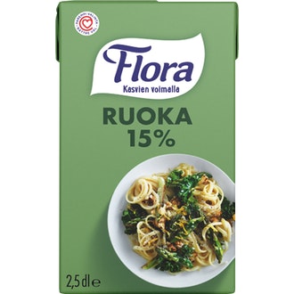 Flora Ruoka 15% 2,5dl vähälaktoosinen