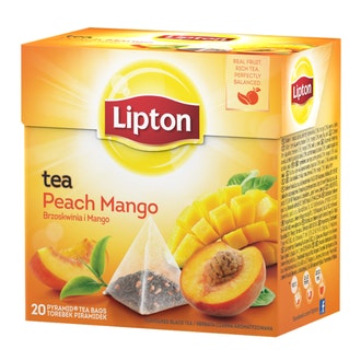 Lipton 20ps Peach Mango pyramidi musta tee