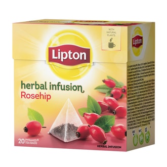 Lipton Ruusunmarja maustettu yrttitee 20 pyramidipussia 50g