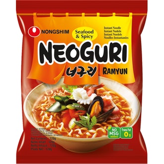 Nongshim Neoguri seafood hot pikanuudeli 120g