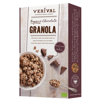 KELLOGG\'S Verival granola 375g suklaa luomu