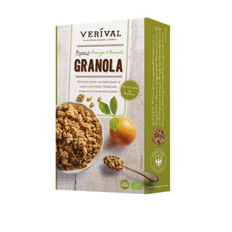 KELLOGG\'S Verival granola 325g appelsiini acerola luomu